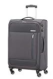 American Tourister Heat Wave - Spinner M Koffer, 68 cm, 65 L, Grau (Charcoal Grey)