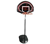 Lifetime Basketballkorb mit Ständer für Kinder & Erwachsene | Höhenverstellbare Basketballanlage 167-229 cm Schwarz