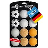 GOODS+GADGETS 12x Stück Speedball Profi Kickerbälle für Tischfussball Tischkicker Kicker-Ball Set Auswahl Verschiedene Sorten (Kork, PE, PU, ABS) 35mm (12er Set)