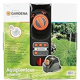 Gardena Original Comfort Vielflächenregner AquaContour automatic: Flächenbewässerung für die individuelle Bewässerung fast jeder Gartenform, einfache Programmierung, Reichweite 2,5 - 10,5 m (8133-20)
