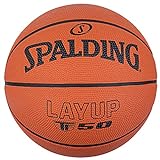 Spalding - TF-50 - Klassische Farbe - Basketball - Größe 6 - Basketball - Basketball - Anfängerball - Gummimaterial - Außen - Anti-Rutsch - Hervorragender Grip - Sehr langlebig.